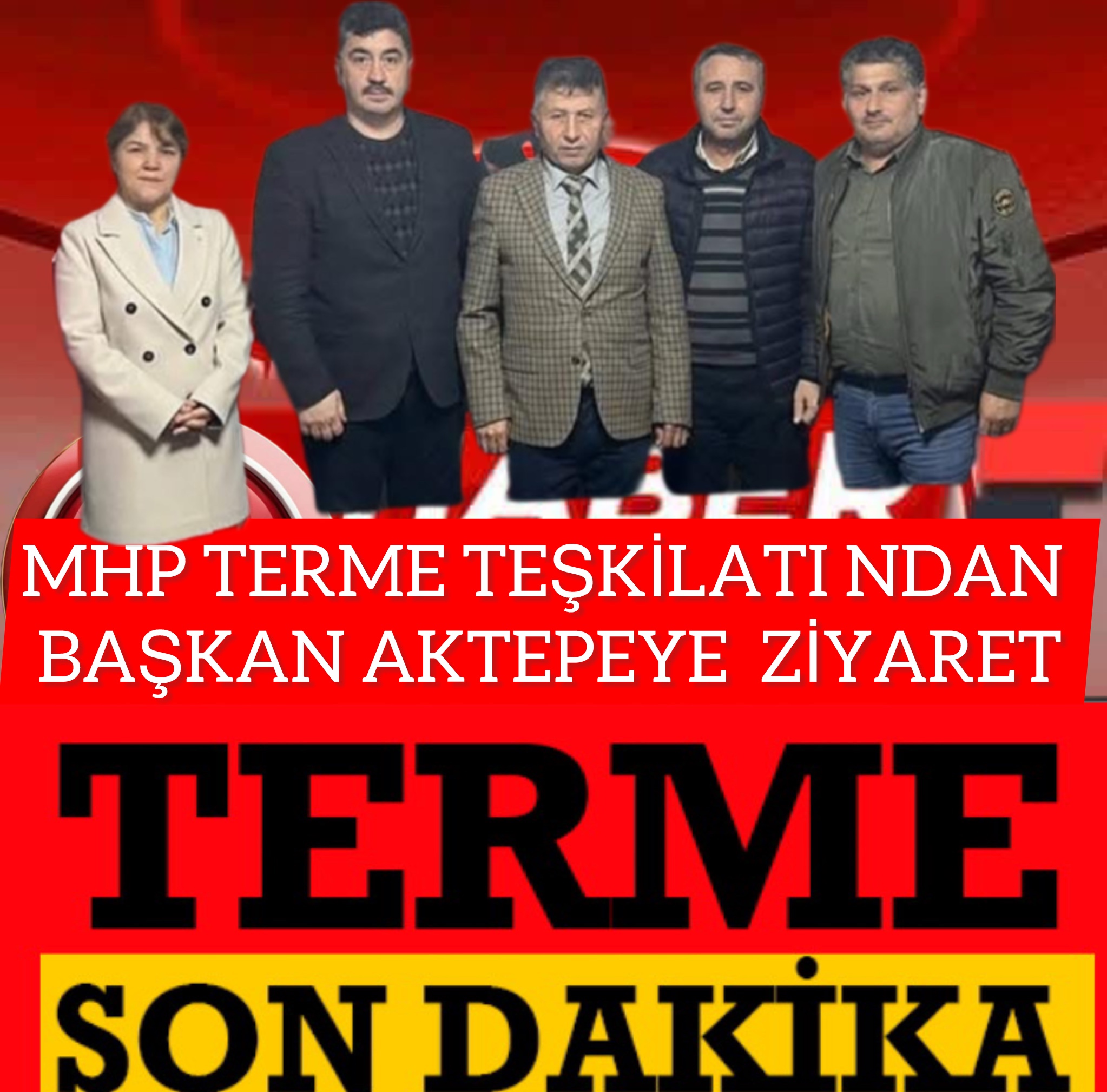 MHP TERME İLÇE TEŞKİLATINDAN ESNAF ODASINA ÖNEMLİ ZİYARET
