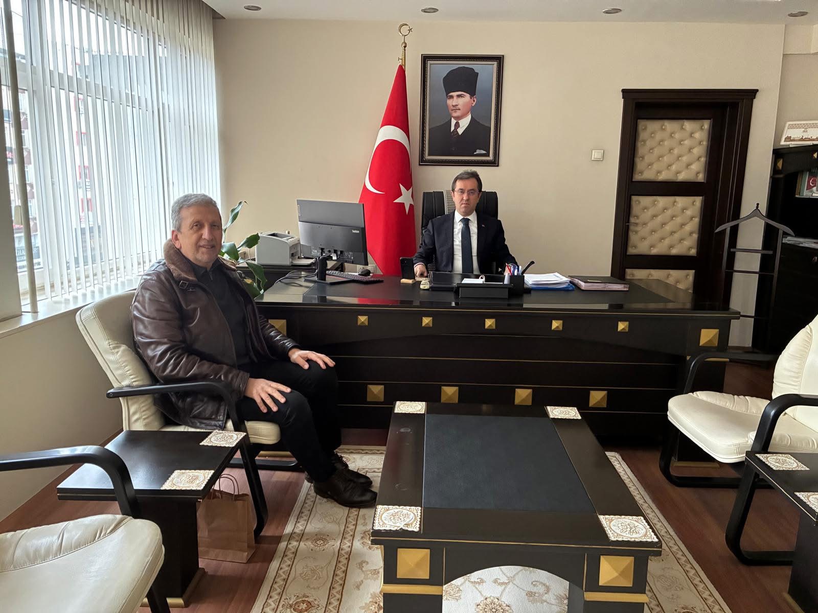 SADAKATHABER MEDYA TERME KAYMAKAMI METİN MAYTALMAN’A VEDA ZİYARETİ ODA BAŞKANI AHMET EKMEKÇİ’DEN TEŞEKKÜR VE BAŞARI MESAJI